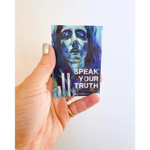 Speak Your Truth, Magnet, Fine Art Magnet, Throat Chakra, Spiritual Art, Kitchen Art, Michelle Schultz Art, Michelle Schultz Studio